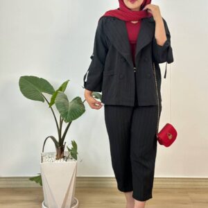 کت شلوار شانتون کوک دوزی 1075