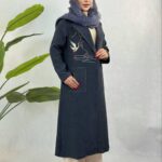 مانتو بلند گلدوزی