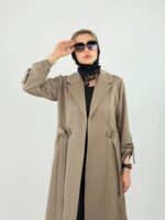 مانتو بلند کمربندی