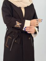 مانتو بلند گلدوزی پروانه - Image 6