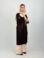 مانتو بلند گلدوزی پروانه - Image 8