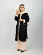 مانتو بلند گلدوزی پروانه - Image 7