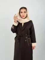 مانتو بلند گلدوزی پروانه - Image 10
