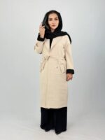 مانتو بلند گلدوزی پروانه - Image 4